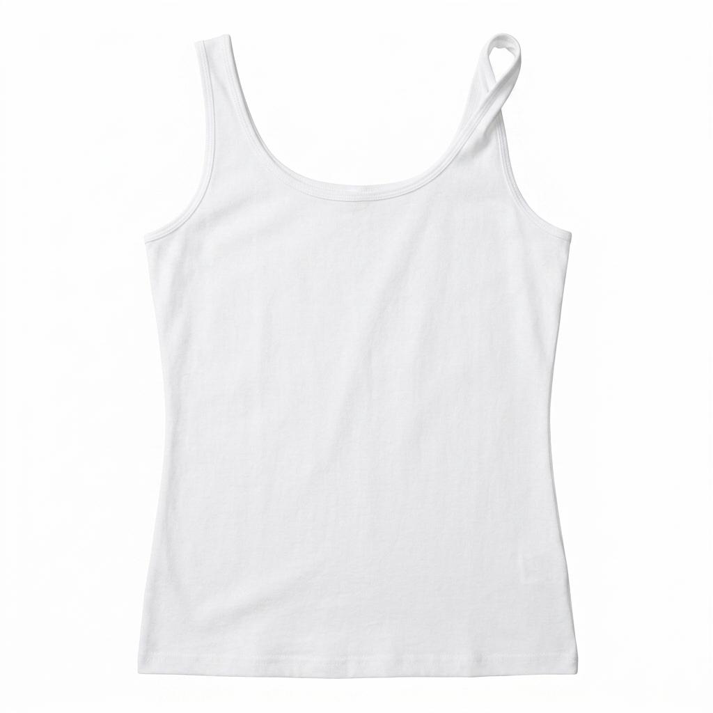 Amazon Essentials Women's Slim-Fit V-Neck Cami, White Size M