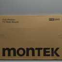 monTEK Ultra Slim TV Wall Mount for 43-90 Inch TVs | 1.1" Thin Low Profile Full Motion Bracket | Dual Swivel Articulating Arms with Tilt | Max VESA 600x400mm | Holds 132lbs | Fits 16"/18" Studs