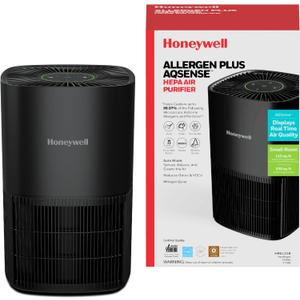 Honeywell Allergen Plus Compact HEPA Small Room Air Purifiers, Black