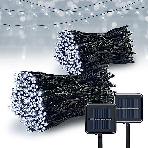 Vimorg Solar String Lights Outdoor, 1 Pack 79FT 200 LED Waterproof Solar Christmas Lights with 8 Lighting Modes for Tree Yard Garden Party Xmas Decorations