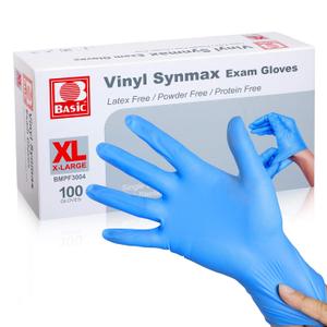 XLarge Disposable Vinyl Exam Gloves, 1000 Count - 4 Mil-Thick -Latex Free Powder Free, Food Safe, Cleaning Gloves-Blue