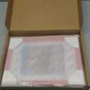 wyooxoo 8x12 Picture Frame Set of 2 Made of Solid Wood Red Photo Frames Display Pictures 6x8 with Mat or 8x12 Without Mat Colorful Frame For Tabletop Display or Wall