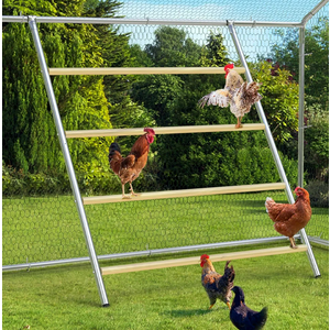 Chicken Coop Roosting Perch,Perfect for Backyard Poultry,Chicken Perch Essentials,Easy to Assemble&Clean,Farm Chicken Toys (56" L x 41.5" W)