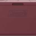 Coleman Chiller 48qt Portable Cooler with Ice Retention and 2-Way Heavy Duty Handles, Leak Resistant, Great for Camping, Concerts, Sports, and More, Cranberry