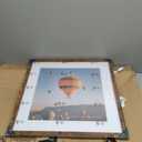 Wood 18x18 Picture Frame with 14x14 Mat Deep Brown, Display 14x14 with Mat or 18x18 without Mat, Wood 18 by 18 Photo Frame, 18 x 18 Frame for Wall Hanging Display, Deep Brown