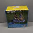 SLOOSH Foldable Dog Kiddie Pool - Portable Hard Plastic Kids Baby Doggie Swimming Pool, Anti-Slip Thick PVC Collapsible Pets Cats Whelping Box Puppy Bathtub (71" x 12")