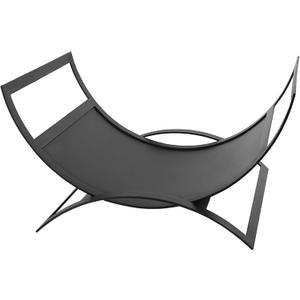 Metropolis Basket Log Holder, Black