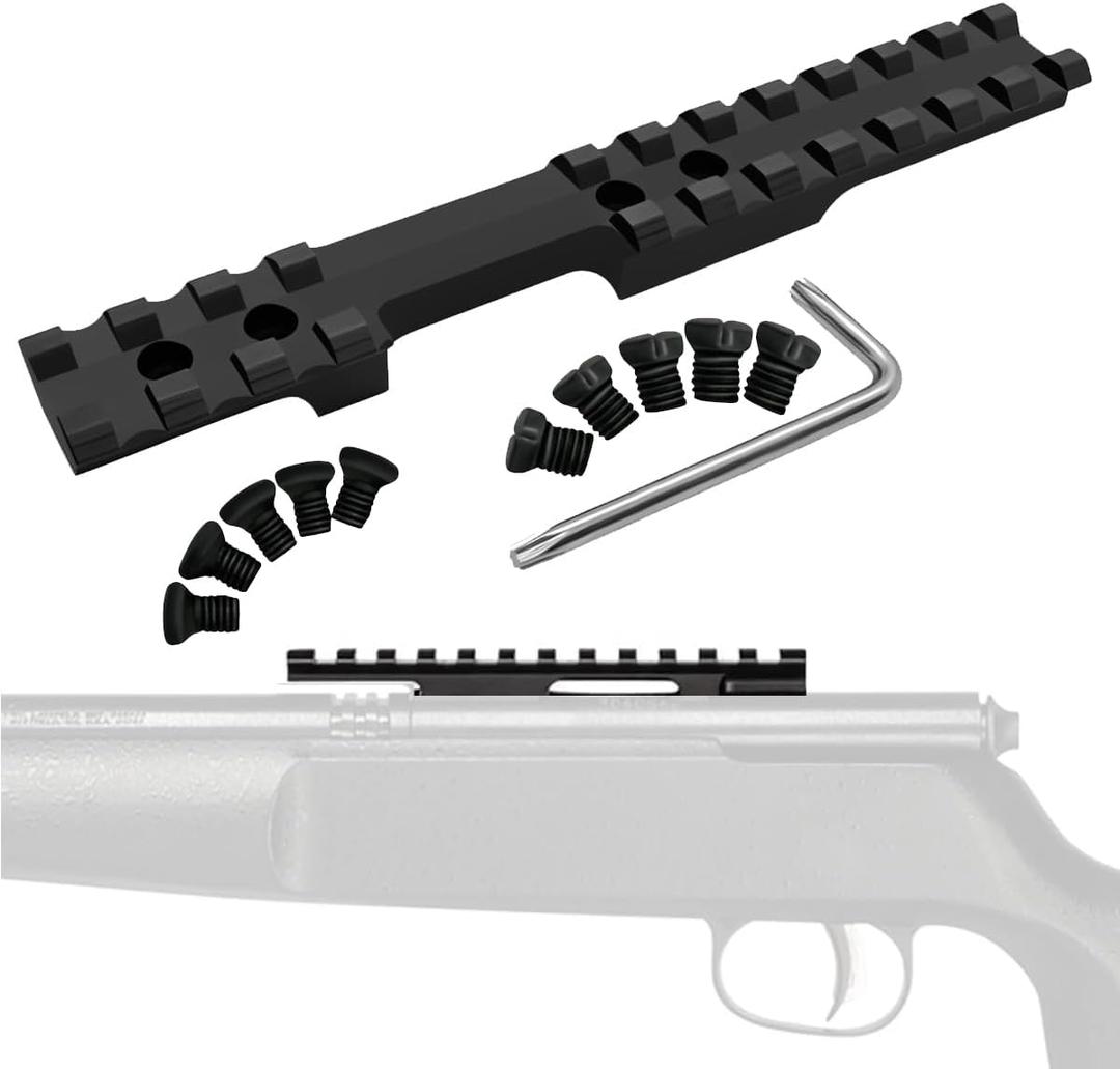 Gotical Picatinny Rail Mount for Savage Rascal Rifles with Ejection Port Cut-Out (black)