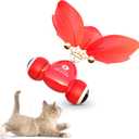 KiTiFISH Interactive Cat Toy, Automatic Fish Toy with Motion Activation, USB Rechargeable, Fun Exercise Toy for Indoor Cats and Kittens, Ideal Gift (Red)