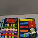 Busy Book for Toddlers - Montessori Busy Board with Sensory Activities for Learning Fine Motor Skills, Travel Toys for Toddlers for Airplane, Car. for Boys and Girls. (Navy Blue)