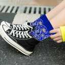 Chalier 5 Pairs Womens Fun Famous Painting Patterned Art Socks Cotton, Printed Cool Novelty Funny Socks for Women (XS)