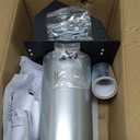 4 Inch Hooded Wall Vent with Screen and Damper,Outdoor Dryer Vent Cover for 4 inch Pipe,Wall Exhaust Vent Cover Cap External Extractor for House Ventilation&Outside Air Exhaust,Galvanized Steel,Black