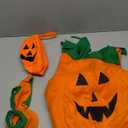 Etistta Halloween 3PC Pumpkin Costume for Kids Children Cosplay Party Clothes (Orange)