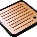 Bamboo Tea Tray Set Japanese Style Tea Cup Tray Drainage Hotel Travel Use