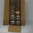 10 Pack, 4 oz Small Clear Glass Bottles w/Lids & 3 Stainless Steel Funnel - 120ml Boston Round Sample Bottle for Potion, Juice, Ginger Shot, Wellness, Oils, Whiskey, Liquids - Leakproof Travel Bottle