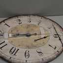 MODE HOME 29 Inch Oval Wall Clock for Living Room Decor, French Vintage Farmhouse Wall Clocks Decorative for Home, Large Wall Clock Battery Operated