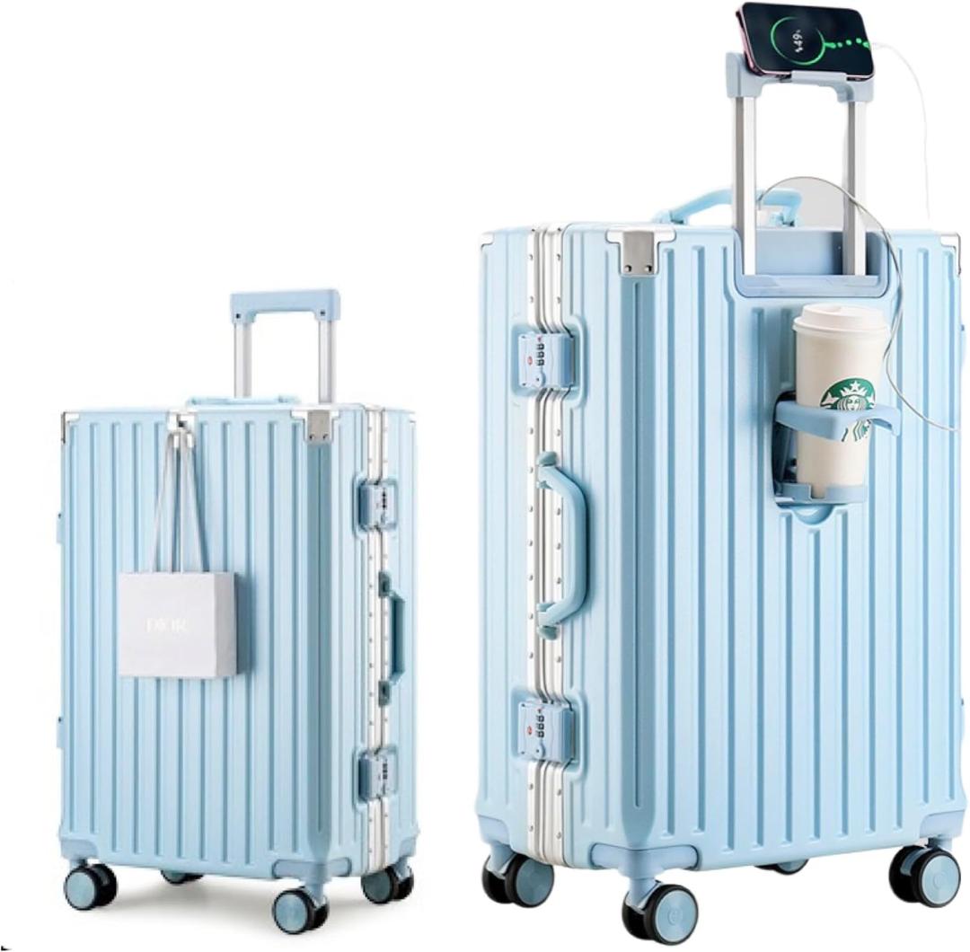HotWay 26inch Aluminum Frame Hard Shell Checked Luggage