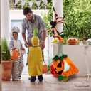 Halloween Porch Goose Outfits, Pumpkin Goose Costume for 23" Porch Goose, Funny Goose Clothes Duck Sculpture Clothes, Outdoor Patio Yard Lawn Decoration