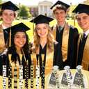 72pcs Graduation Gifts Bulk Class of 2026 Graduation Acrylic Bookmarks with Inspirational Cards 2026 Graduation Party Favor for College and High School Congrats Grad (Black Gold)