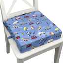 Toddler Booster Seat for Dining Table,Portable Kids Booster Seat - Adjustable, Non-Slip, Lightweight & Easy to Clean (Light Blue)