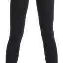YAGAXI Fleece Lined Opaque Tights for Women - 2 Pairs 100D Warm Winter Pantyhose with Control Top (Black, L)