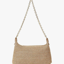 Verdusa Women's Straw Woven Shoulder Bag Tote Handbag Summer Beach Purse