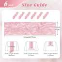 6 Pack Light Pink Cheesecloth Table Runner 17x108 Inch Semi Sheer Boho Gauze Cheese Cloth Fabric Table Runners, for Wedding Party Baby Shower Birthday Home Decor Garden Farmhouse