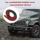 6.56FT Car Cable Wire Hider, Car Windshield Wire Hider, Light bar Wire Hider, with Adhesive Backing (1 PCS)