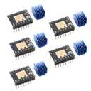 5Pcs TMC2208 Stepper Motor Driver Ultra-Quiet 3D Printer Accessory with Heat Sink Yellow Pin