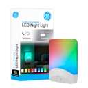 GE Color Changing LED Night Light for Kids, Dusk to Dawn Sensor, Home Decor Apartment Essentials, Wall Lights for Bedroom, Ambient Lighting, Nightlights Plug In, 1 pack, 34693