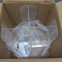 Acrylic Rotatable Cup and Lid Holder, 4 Compartments Rotating Plastic Cup Holder, Clear Coffee Cups Dispenser for Restaurant, Buffet, Coffee Station, Bar Countertop