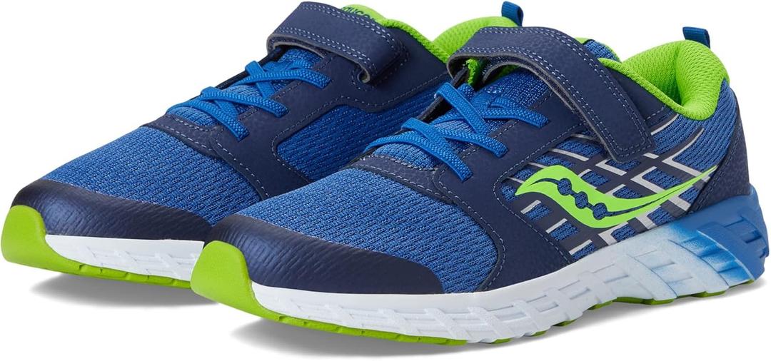 Saucony Unisex-Child Wind Alternative Closure 2.0 (10.5 Big Kid, Blue/Green)