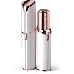 Facial Hair Remover for Women - as Seen on TV Painless Face Shaver - Electric Hair Removal Device for Face Lips Peach Fuzz with Light (White)