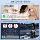 Air-Tags-2 Pack, Smart Air Tracker Tag, Bluetooth Tracker for Apple Find My (iOS Only), Waterproof Key Finder Tracking Device for Kids Keys Luggage Bags Wallets Pets and More - Black&White