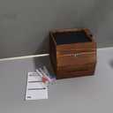 AZEAM Wood Suggestion Box with Slot and Lock,Wooden Tip Money Drop Donation Boxes For Saving Fundraising,Prayer Ballot Comment Box Countertop Wall Mounted with Chalkboard and Keys for Church,Wedding