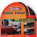 Cowles Custom, Carbon Fiber Style Edge Trim Protects and Enhances, Cars, Trucks, Boats, & RVs - 18 ft of Flexible U-Channel Trim, Easy to Install Car Door Edge Protection. Made in The USA