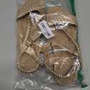 Aomigoct Dressy Womens Sandals Summer: Comfortable Strappy Flats Sandals Women - Casual Walking Woman Shoes
