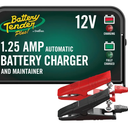 Battery Tender Plus 12V 1.25 AMP Car & Motorcycle Battery Charger and Maintainer, Float Charge for Automotive, and ATVs - Smarter Than a Trickle Charger