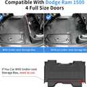 Floor Mats for 2019-2024 Dodge Ram 1500 Crew Cab New Body