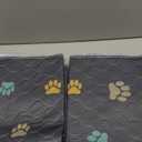 Aitmexcn Washable Puppy Dog Pee Pad, 2PCS 100% Waterproof Whelping Training Mat for Puppy/Senior Dog, Fast Drying Reusable Puppy Pads for Indoor, Outdoor and Car Travel- 24'' x 36'' (Colour Paws)