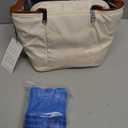 Breastmilk Cooler Bag with Ice Pack Fits 6 Baby Bottles Up to 9 Ounce, Baby Bottle Bag with Shoulder Strap for Nursing Mom Daycare, Cream