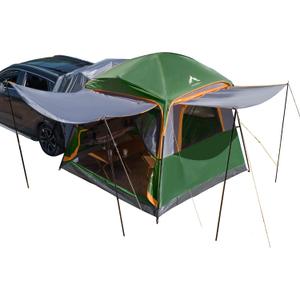 uniHimal SUV Tent for Camping, Waterproof PU2000mm, Fits 5-8 People, Spacious Double Layer Design, Includes Rainfly & Storage Bag, 8FT L x 8FT W x 7.2FT H | for Camping, Waterproof PU2000mm, Includes Rainfly, Storage Bag (Green)