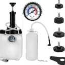 BreeRainz 3L Upgraded Brake Bleeder Kit, Manual Brake Bleeder Fluid Pump with 4 Master Cylinder Adapters and 1L Brake Bleeder Bottle Suitable for Most Vehicles