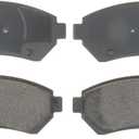 ACDelco Silver 14D699CH (88877679) Ceramic Front Disc Brake Pad Set with Wear Sensor