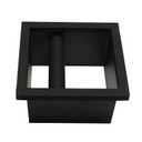 Espresso Coffee Ground Knock Box Chute, Built-in Desktop Waste Bucket, Stainless Steel Bottomless Knocking Residue Box (Rectangle)