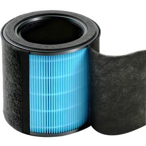 Dr.Prepare Hepa Air Filter, Air Purifier Filter Replacement 3-Stage Filter System with Washable Pre-Filter, H13 HEPA filter and Activated Carbon