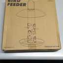 Kingsyard Metal Bird Feeders for Outdoors Hanging, Wild Bird Feeder with Large 11.5" Protective Dome and 8" Removable Tray, 3 lb Seeds Capacity (Antique Copper)