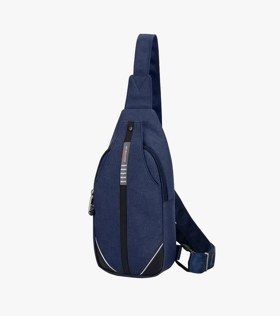 WATERFLY Small Crossbody Sling Backpack Anti Theft Backpack for Traveling Chest Shoulder Bag