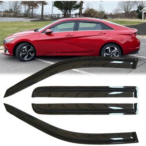 4pcs Original Shatterproof Rainproof Side Window Wind Deflectors for Hyundai 2021-2025 Elantra,Rain Guards,Nice Looking Window Visors for Cars,Vent Deflector 94169