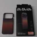 pitaka for iPhone 17 Pro Max Case 6.9" with Camera Control Button, Compatible with MagSafe, Ultra-Slim Case with Caseless Touch Feeling, 1500D Aramid Fiber Woven, Sunset